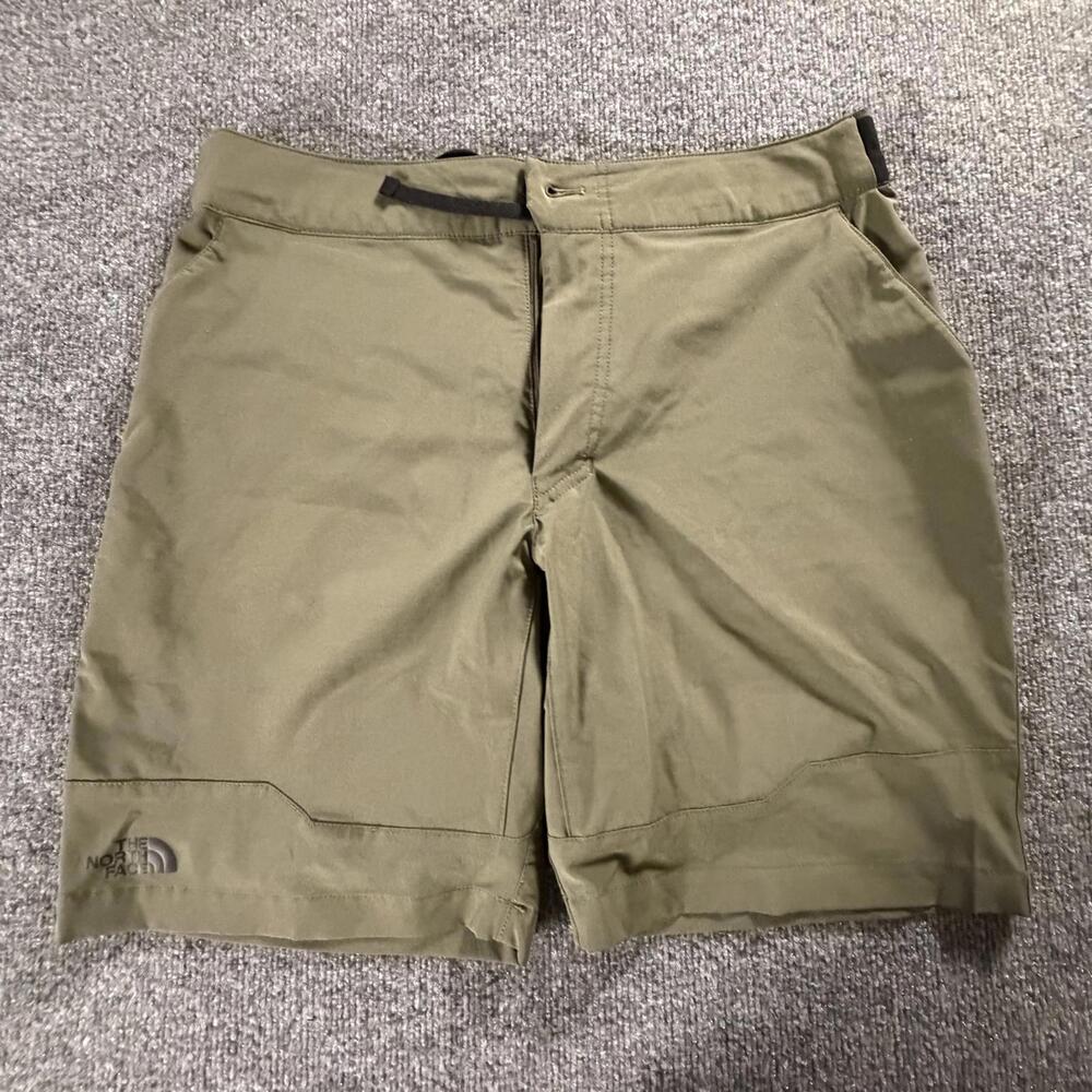 The North Face Mens Khaki Hiking Shorts Size 34 Tan Outdoor Casual Regular Fit